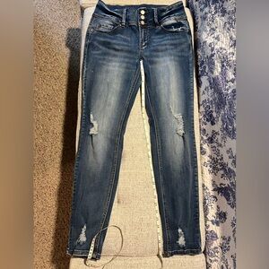 Indigo Rein Dark Blue Skinny Jeans